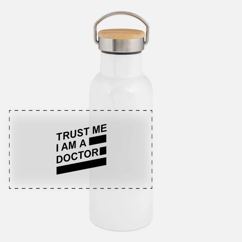 Panorama Thermosflasche mit Bambusdeckel