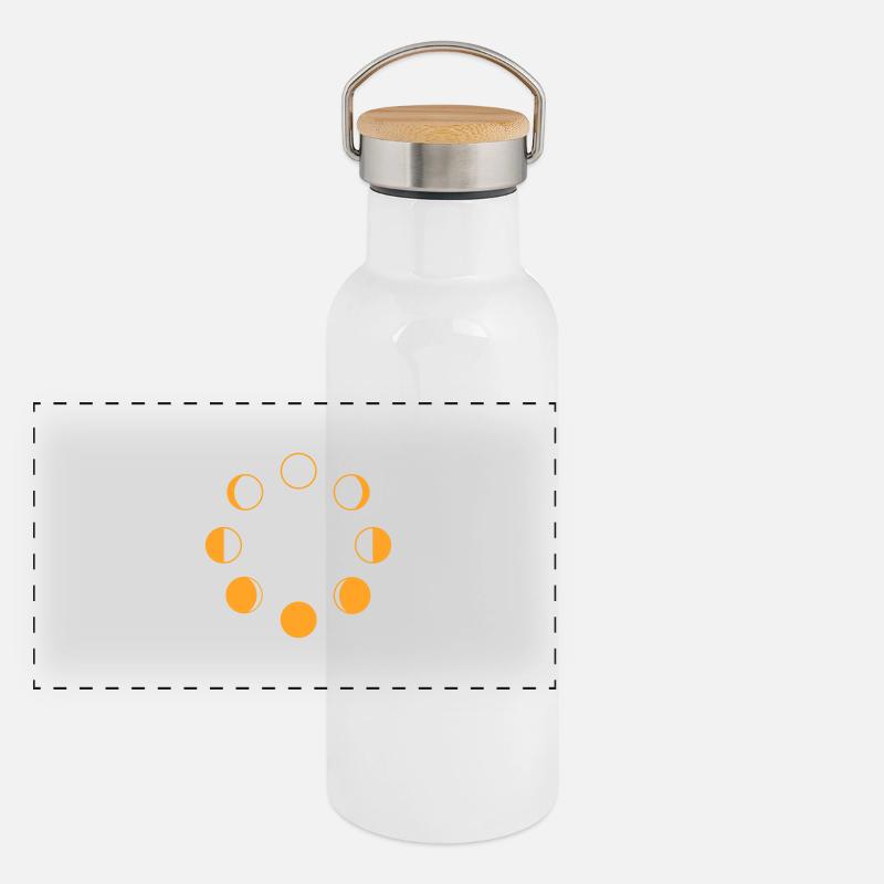 Panorama Thermosflasche mit Bambusdeckel