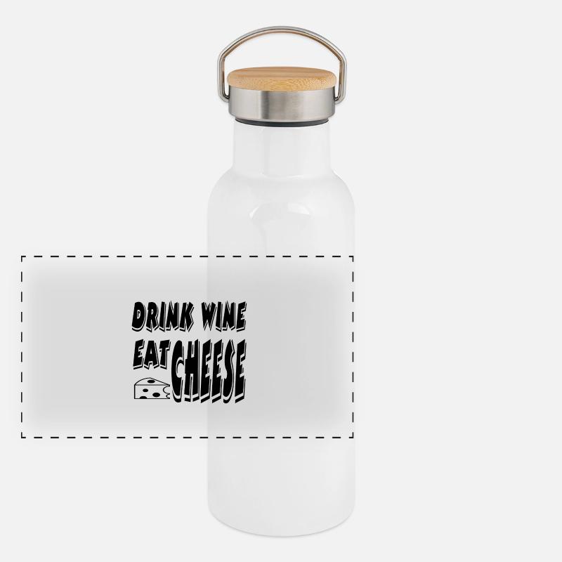 Vin Gourde isotherme avec bouchon en bambou