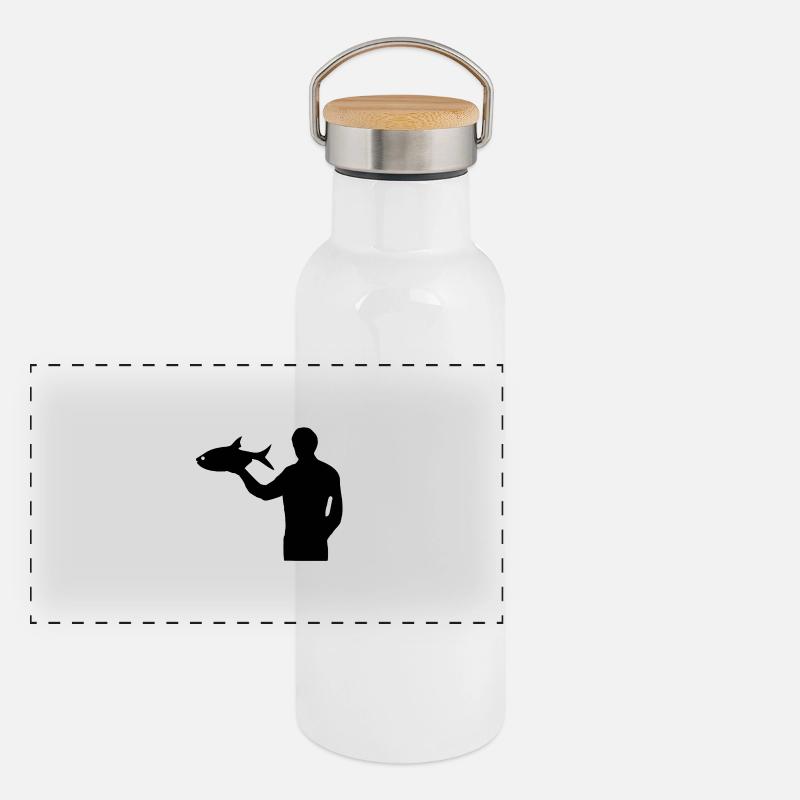 Angling Panoramic Thermal Bottle with Bamboo Lid