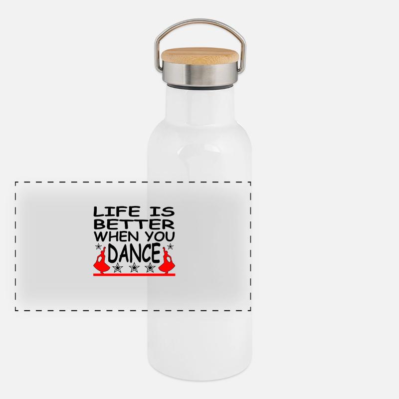 Dance Panoramic Thermal Bottle with Bamboo Lid