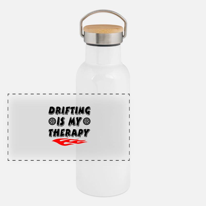 Auto Panorama Thermosflasche mit Bambusdeckel