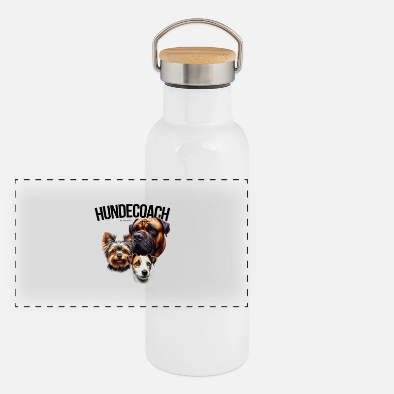 TRAINER Panorama Thermosflasche mit Bambusdeckel