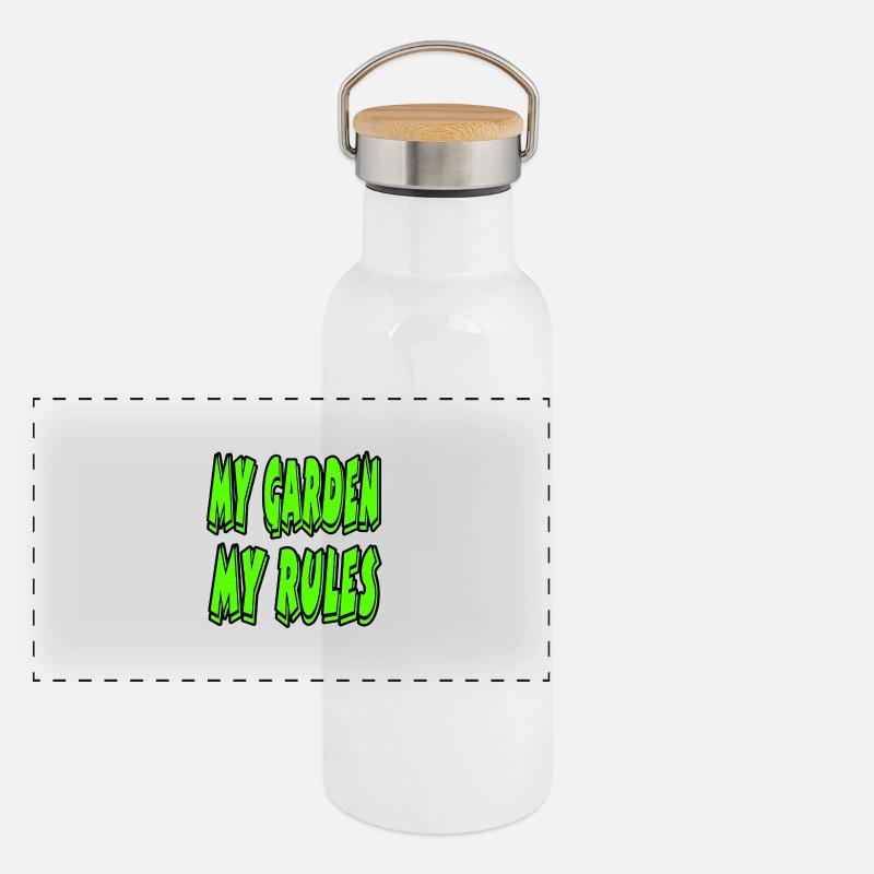 Garden Panoramic Thermal Bottle with Bamboo Lid
