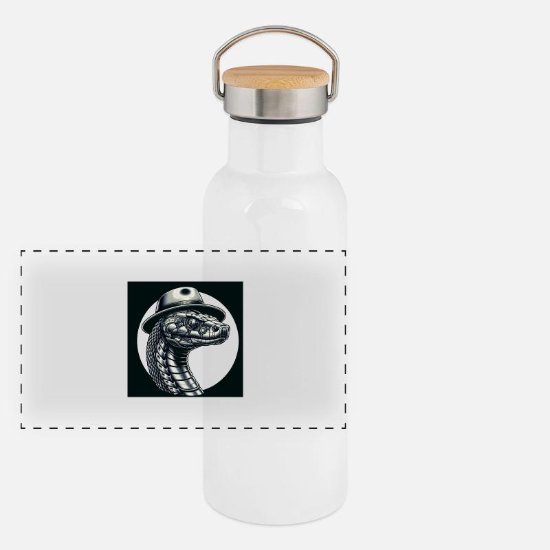 Snake Panoramic Thermal Bottle with Bamboo Lid