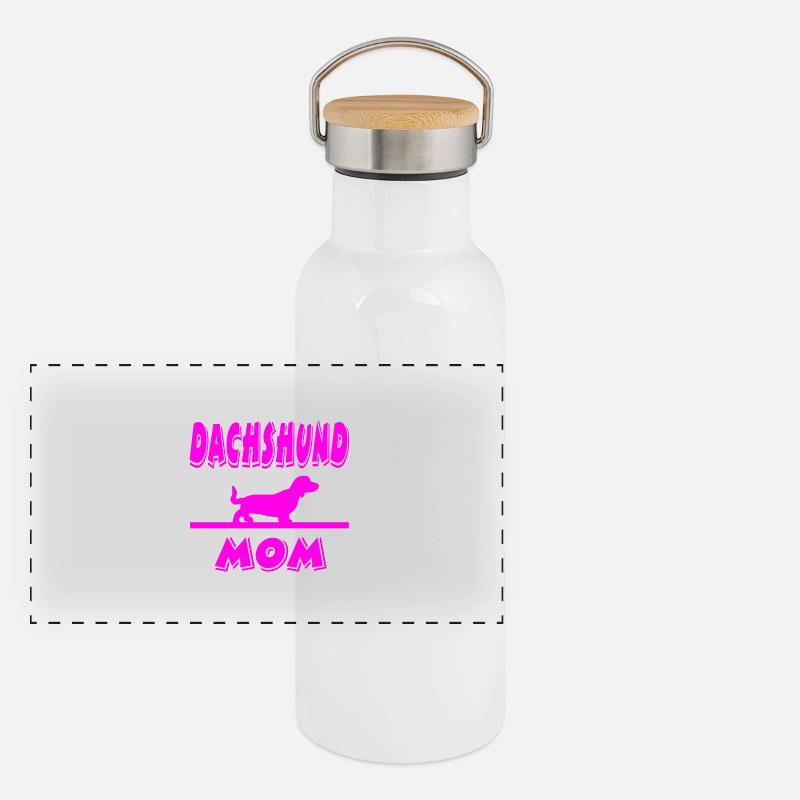 Panorama Thermosflasche mit Bambusdeckel