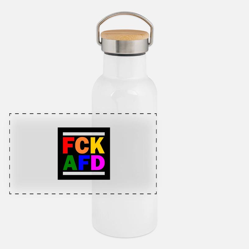 Fck afd Panorama Thermosflasche mit Bambusdeckel