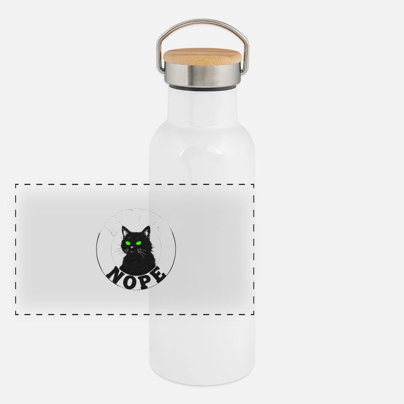 Cat Nope 09075 Panorama Thermosflasche mit Bambusdeckel