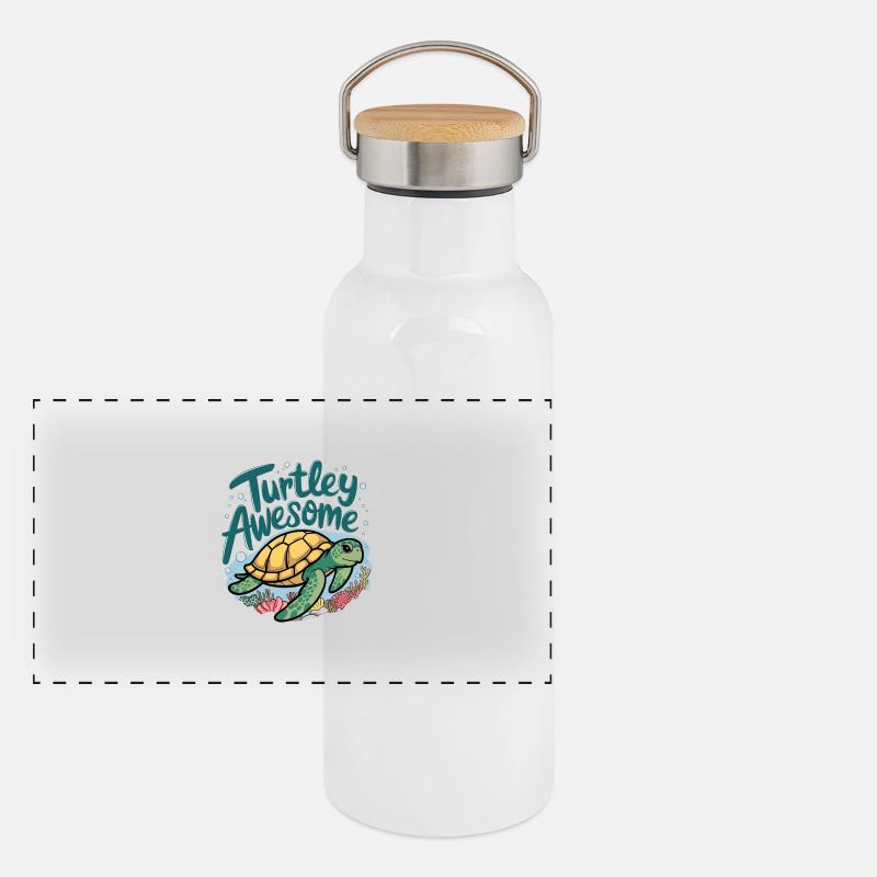 Turtley Awesome Panoramic Thermal Bottle with Bamboo Lid