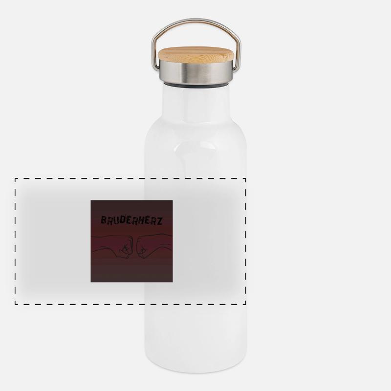 Bruderherz Panorama Thermosflasche mit Bambusdeckel