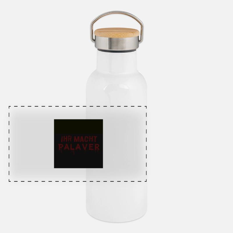 Vous faites des palabres Gourde isotherme avec bouchon en bambou
