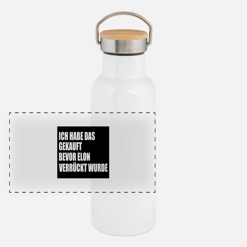 I bought this before Elon went crazy Panoramic Thermal Bottle with Bamboo Lid