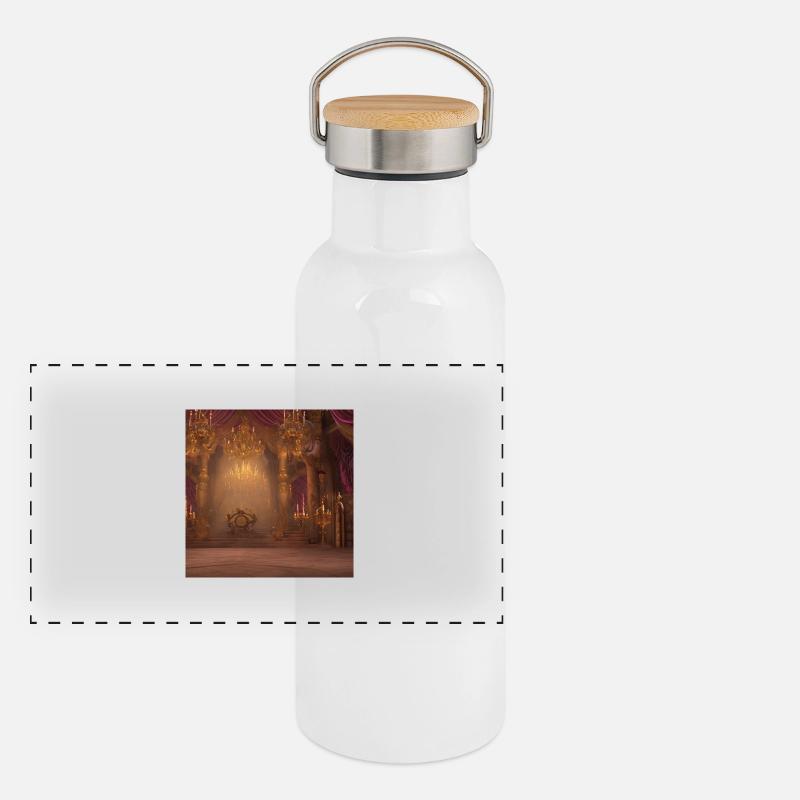 Panorama Thermosflasche mit Bambusdeckel