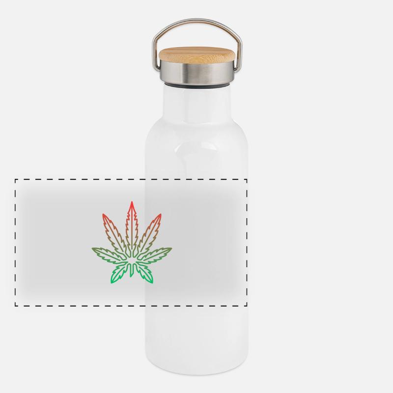 Hemp Panoramic Thermal Bottle with Bamboo Lid
