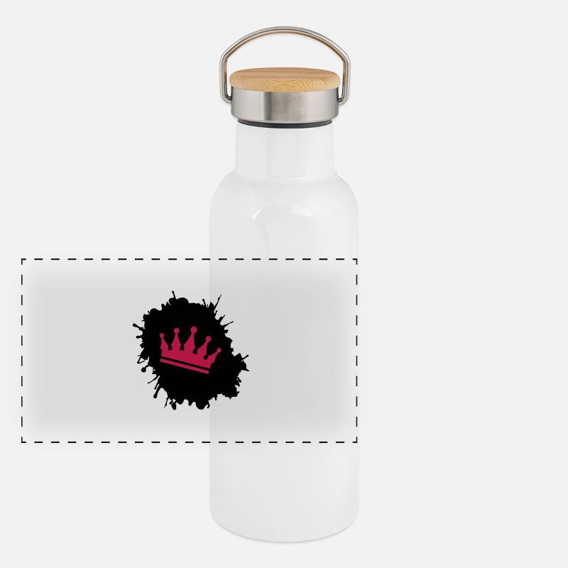 Blobs Couronne Gourde isotherme avec bouchon en bambou