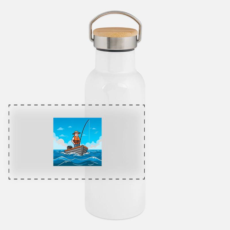 Le guide des gros appâts : Comment attraper plus de poissons Gourde isotherme avec bouchon en bambou
