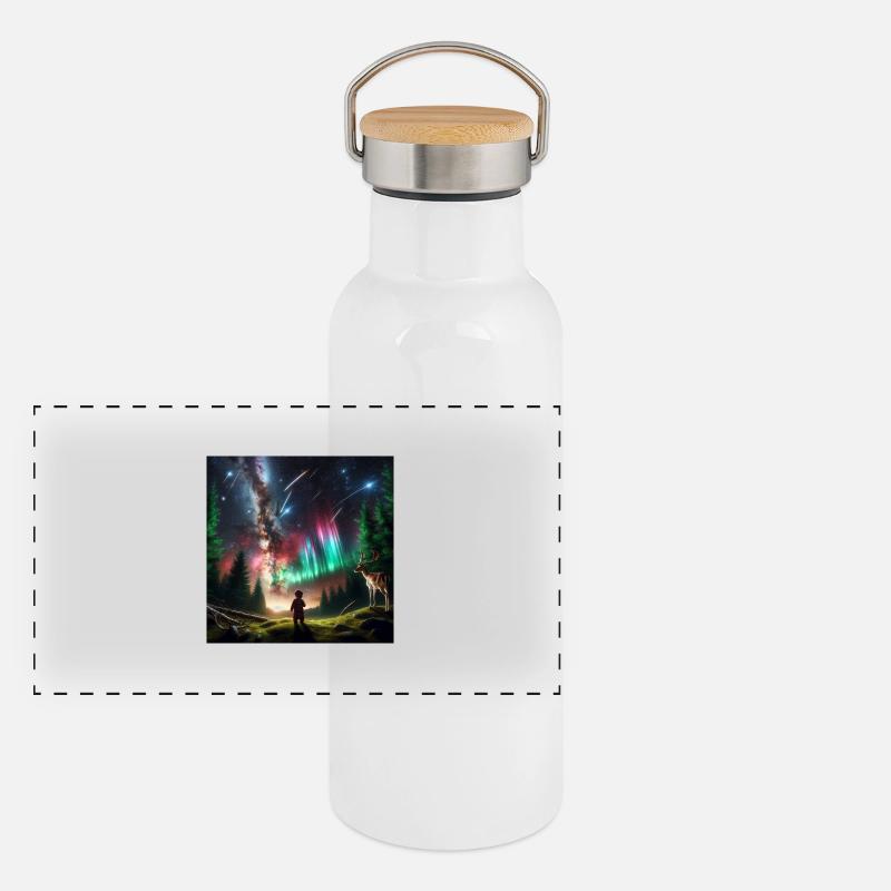 Lucía's Patronus Panorama Thermosflasche mit Bambusdeckel