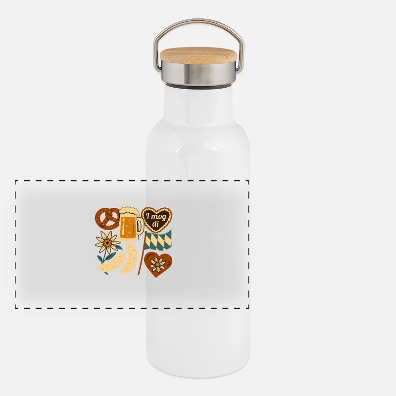 Bavaria Panoramic Thermal Bottle with Bamboo Lid