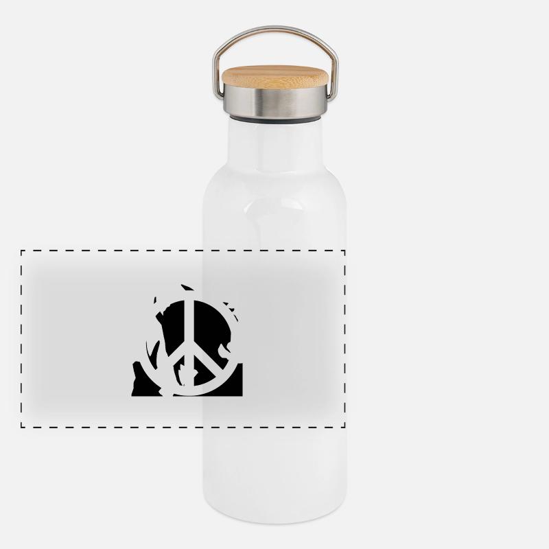 All Peace Panoramic Thermal Bottle with Bamboo Lid