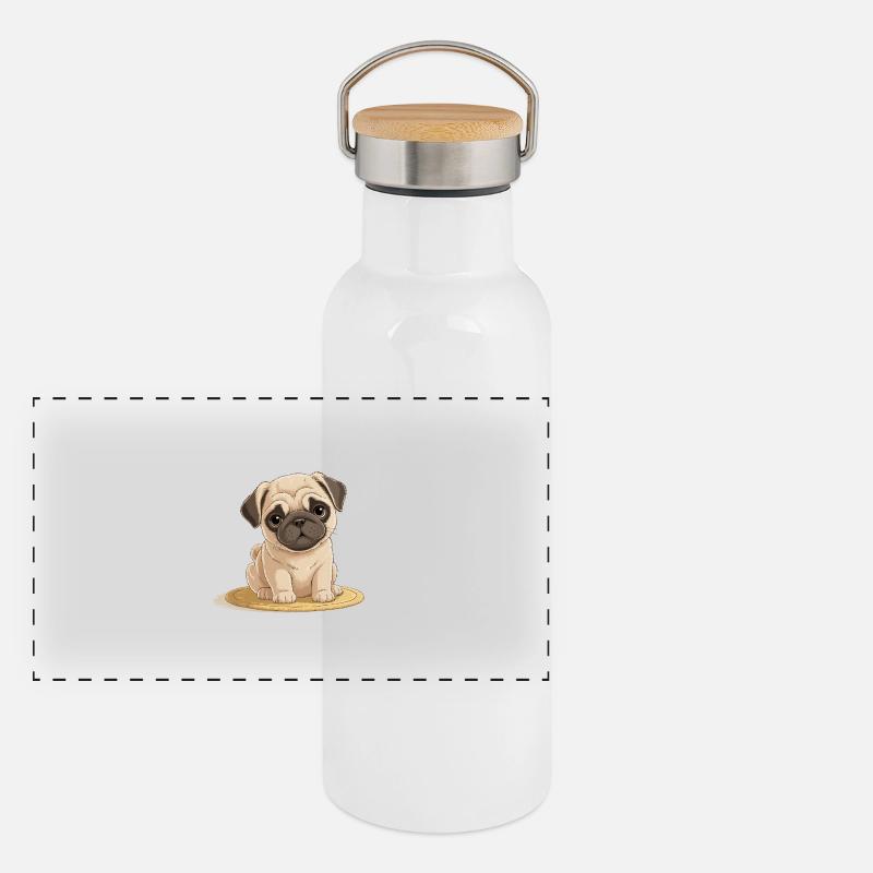 Dogs Pets Pets Panoramic Thermal Bottle with Bamboo Lid