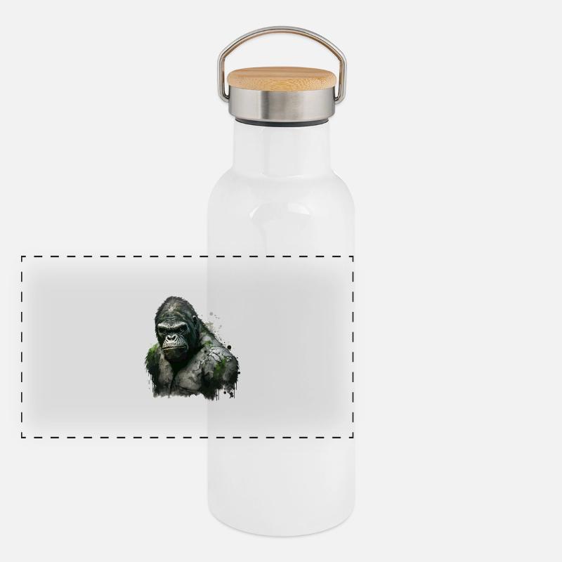 Urban Gorilla Panoramic Thermal Bottle with Bamboo Lid