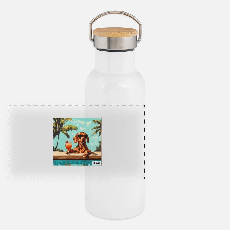 Pool Boy Panoramic Thermal Bottle with Bamboo Lid