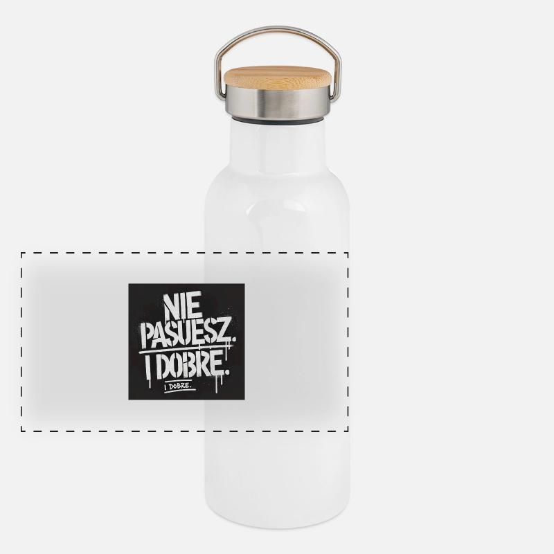 It doesn't fit And it's cool Panoramic Thermal Bottle with Bamboo Lid