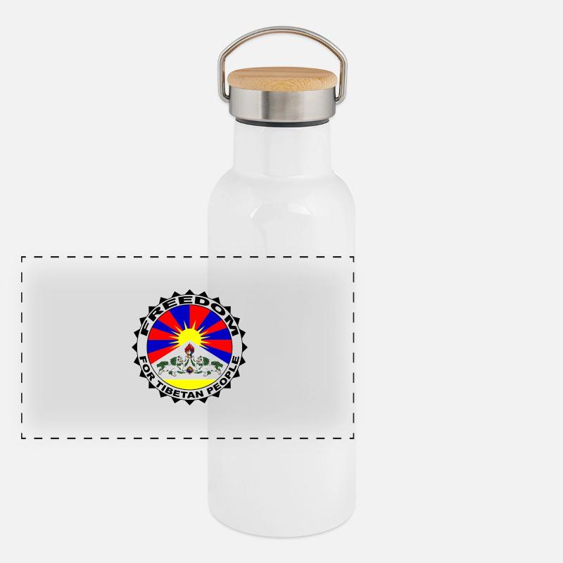 Free Tibet Panoramic Thermal Bottle with Bamboo Lid