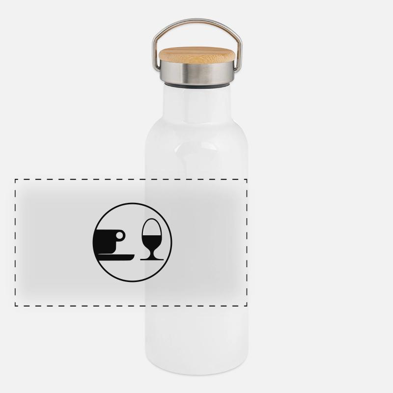 breakfast Panoramic Thermal Bottle with Bamboo Lid