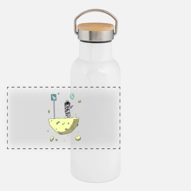 Prochain arrêt: Planète Terre Gourde isotherme avec bouchon en bambou