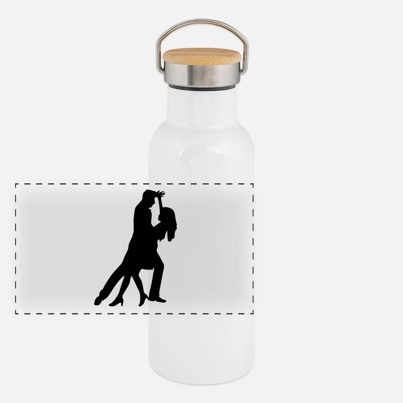 tanzen Panorama Thermosflasche mit Bambusdeckel