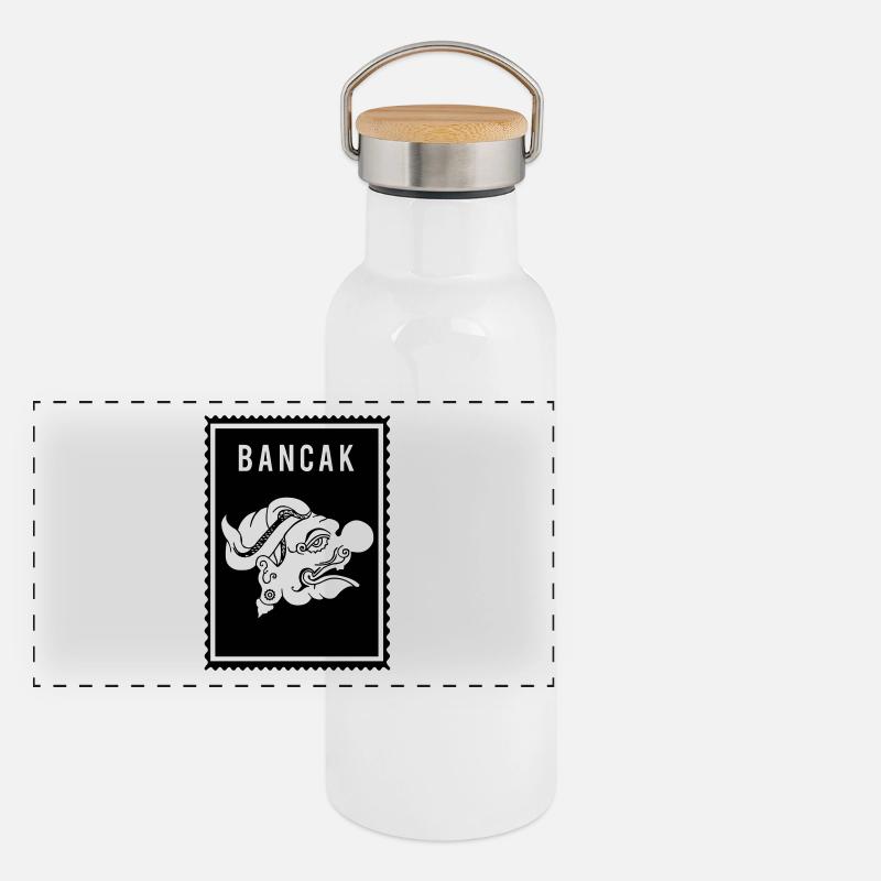 Bancak - Wayang Gourde isotherme avec bouchon en bambou