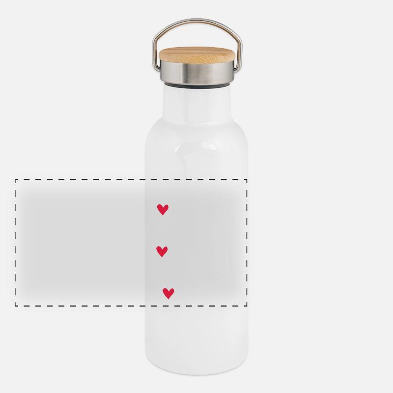 Mutter Panorama Thermosflasche mit Bambusdeckel