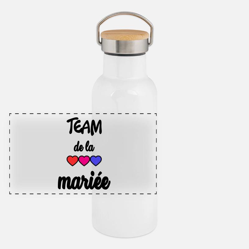 TEAM BRIDAL Panoramic Thermal Bottle with Bamboo Lid
