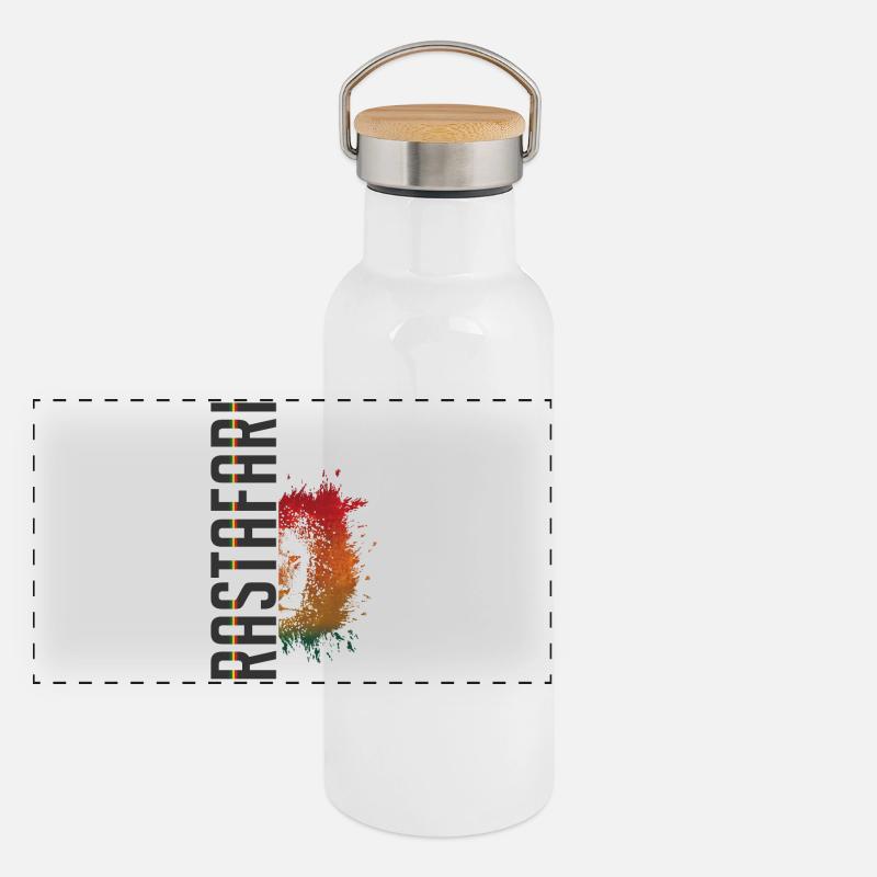 Rastasplash Design Panoramic Thermal Bottle with Bamboo Lid