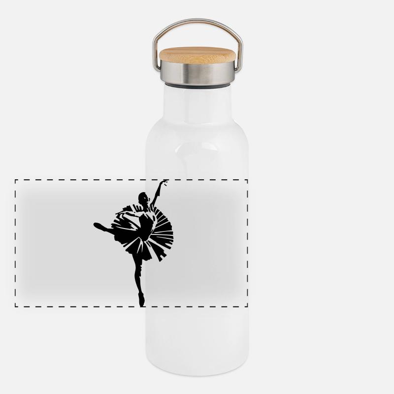 Ballett Panorama Thermosflasche mit Bambusdeckel