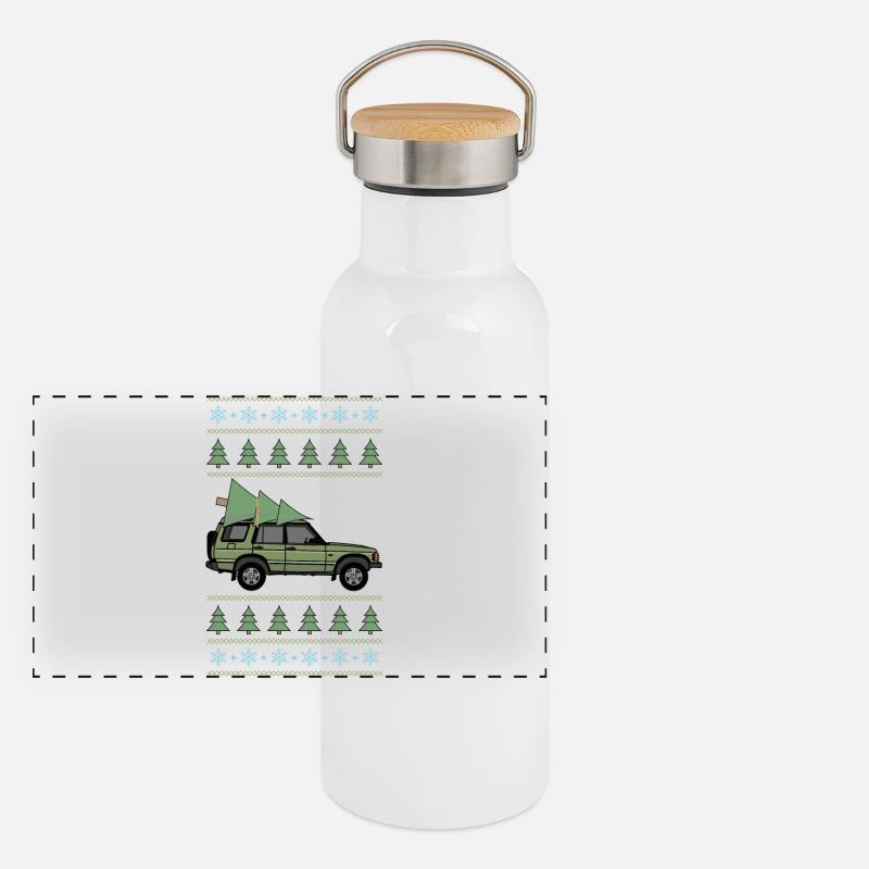 Discovery 2 Green Christmas Panoramic Thermal Bottle with Bamboo Lid