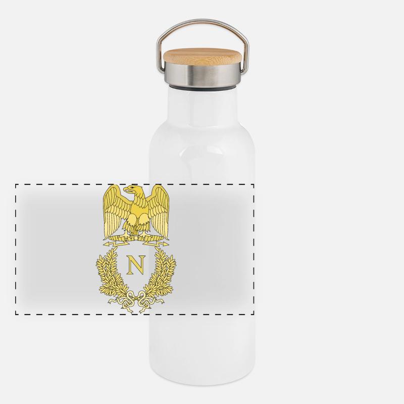 Napoleon Bonaparte Eagle Panoramic Thermal Bottle with Bamboo Lid