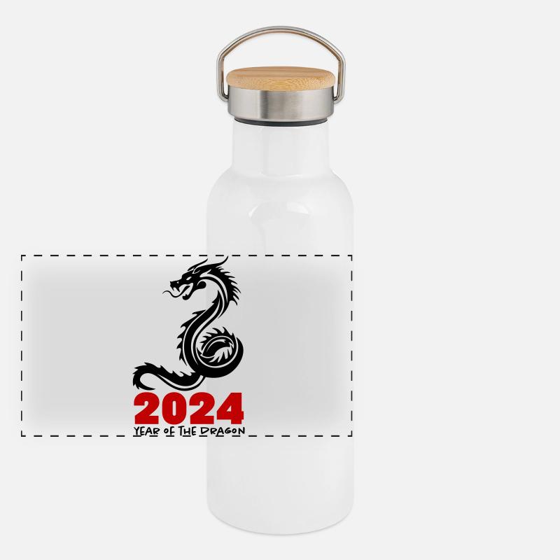 2024 Panorama Thermosflasche mit Bambusdeckel