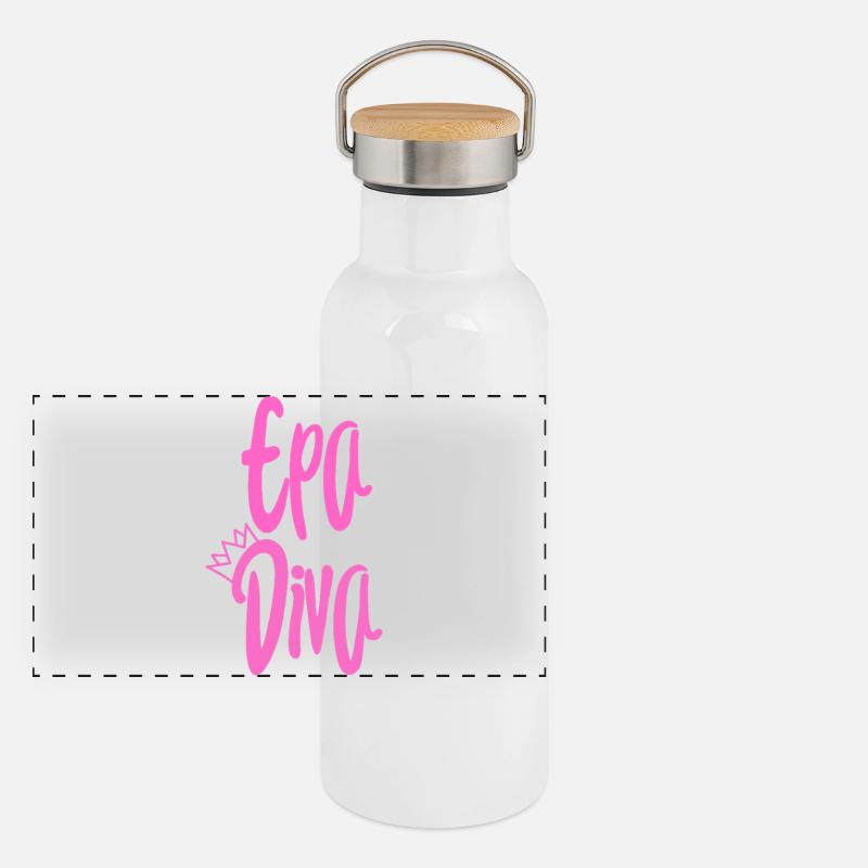 Diva de l’EPA Gourde isotherme avec bouchon en bambou