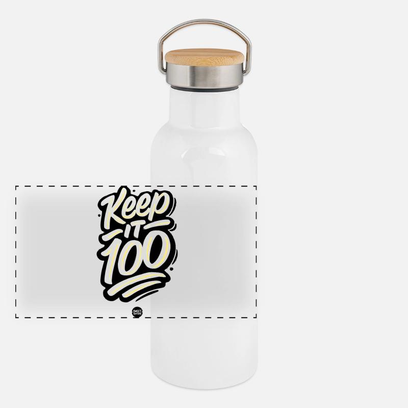 Keep It 100 Panoramic Thermal Bottle with Bamboo Lid