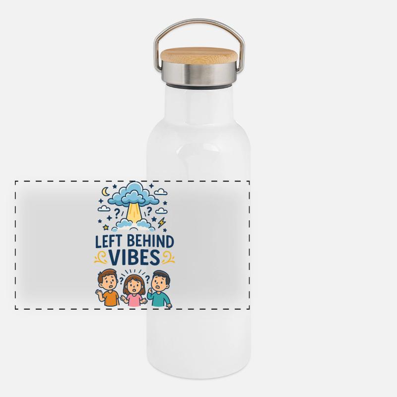 Left Behind Vibes Panoramic Thermal Bottle with Bamboo Lid