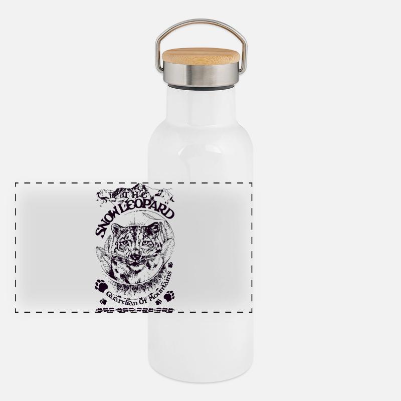 ONCE Gourde isotherme avec bouchon en bambou