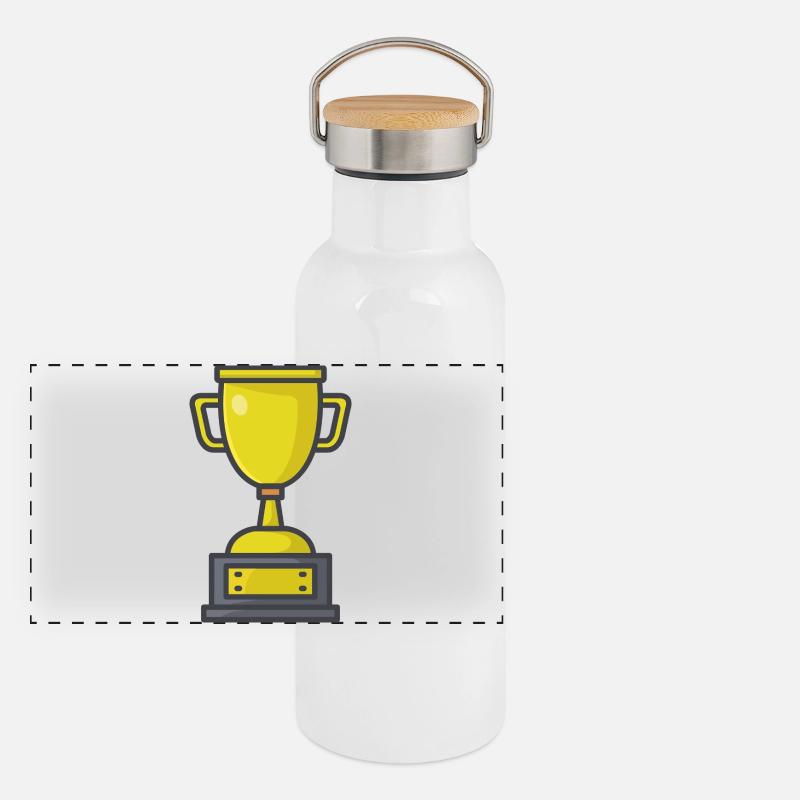 Trophée Gourde isotherme avec bouchon en bambou