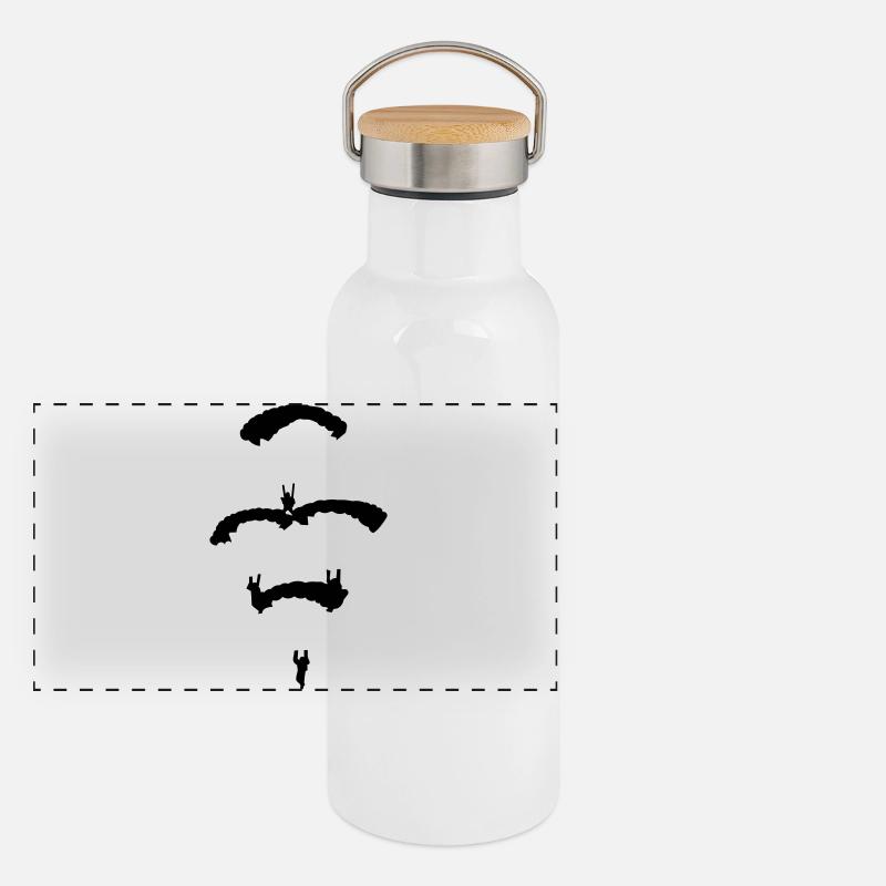 Parachute Diamond Panoramic Thermal Bottle with Bamboo Lid