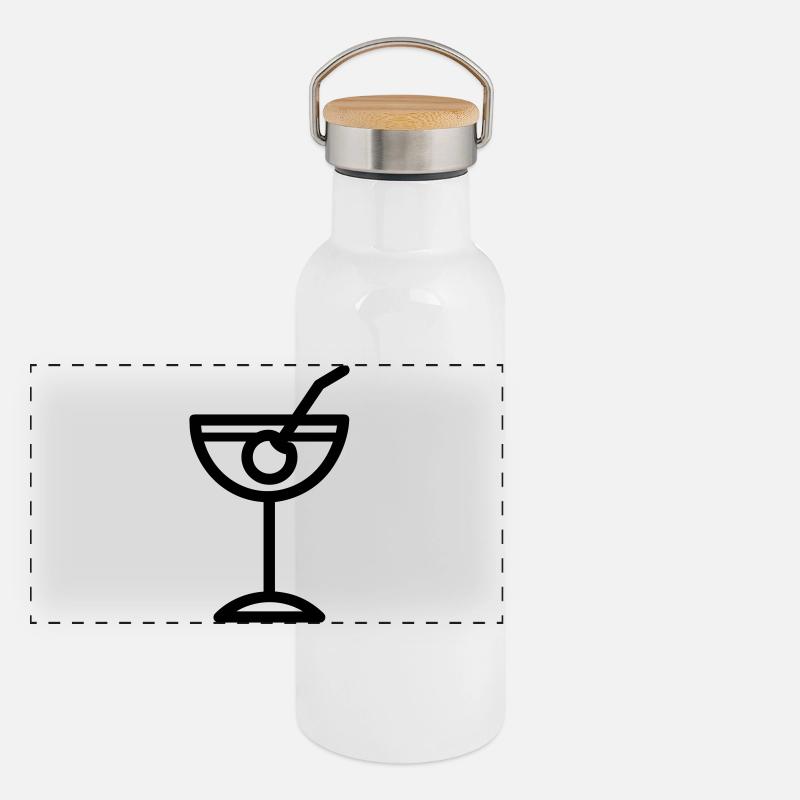 cocktail Gourde isotherme avec bouchon en bambou