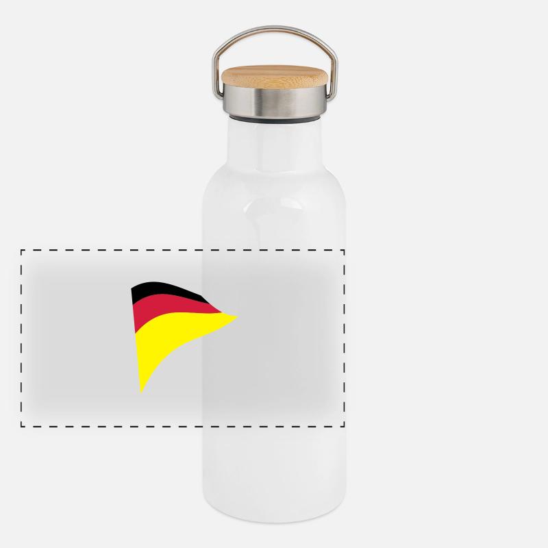 deutschland Panorama Thermosflasche mit Bambusdeckel
