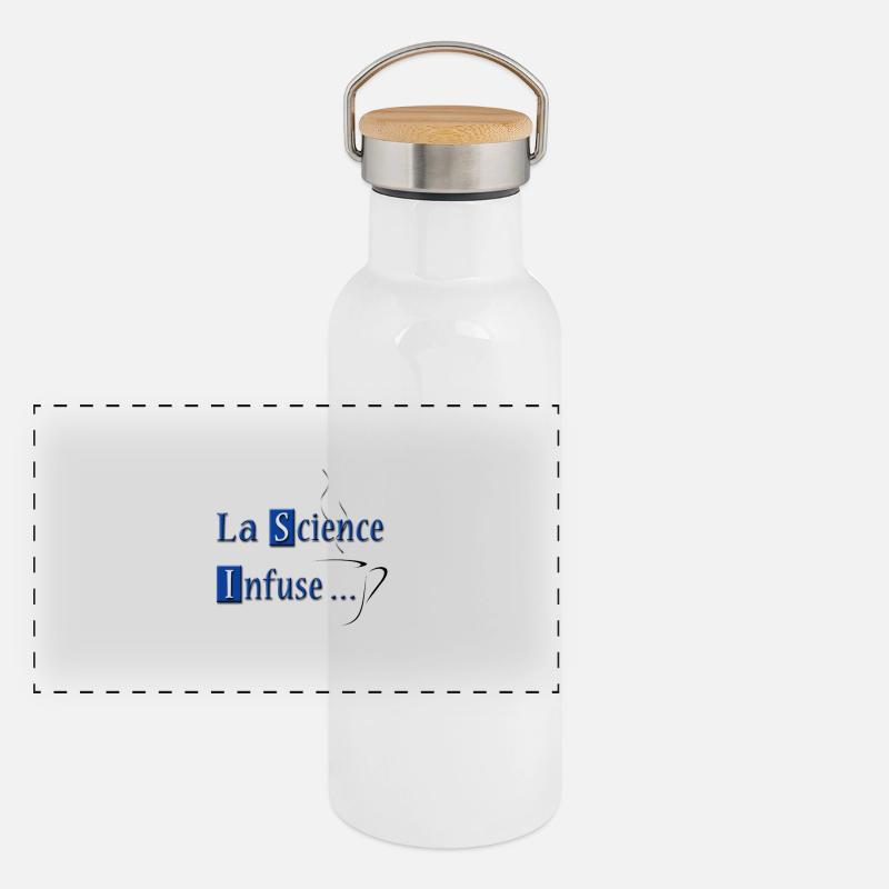 Wissenschaft Infuse Panorama Thermosflasche mit Bambusdeckel