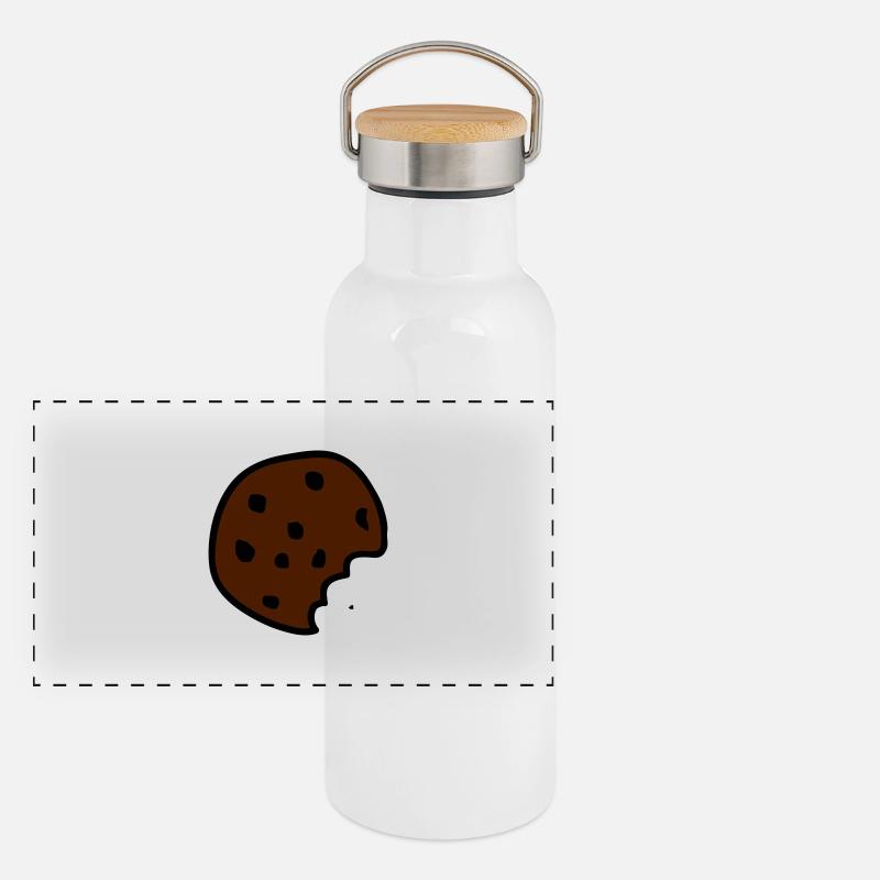 Cookie Panorama Thermosflasche mit Bambusdeckel