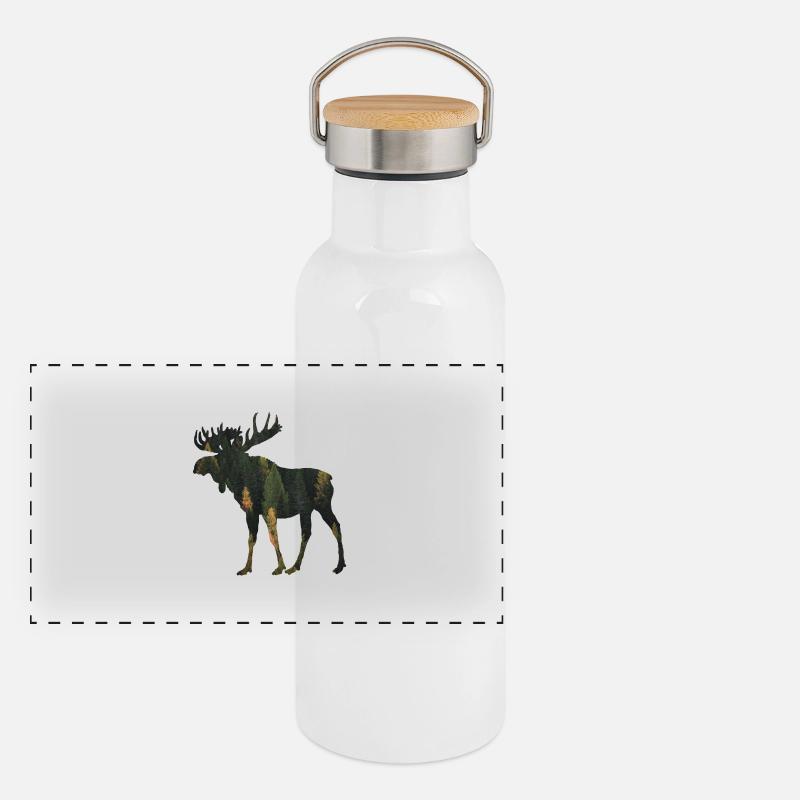 élan Gourde isotherme avec bouchon en bambou